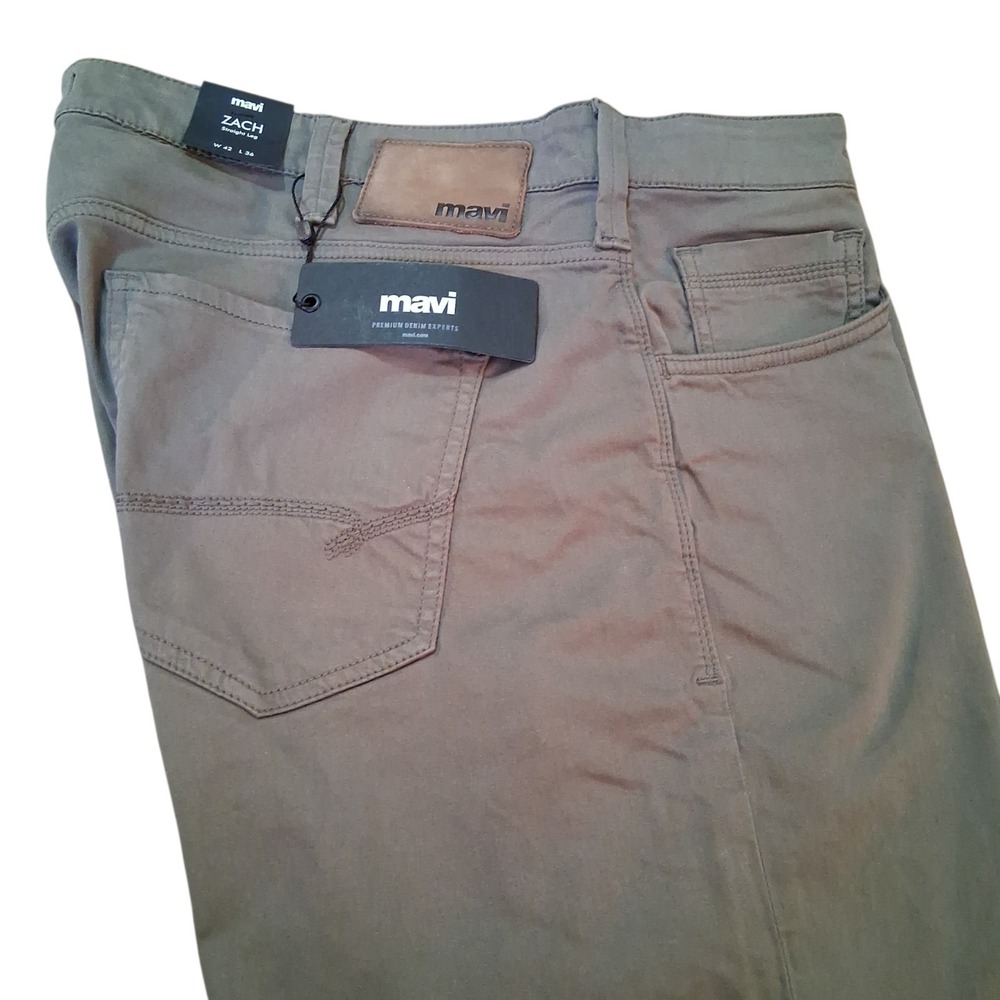 Mavi ZACH Men's Green Relaxed Straight Leg Flat New with Tags W42"xL36" MSRP:$98